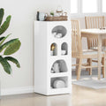 Sideboard Hochglanz Weiß 40 x 35 x 100,5 cm Holzwerkstoff