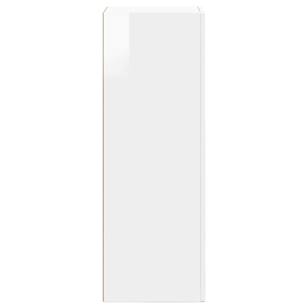 Sideboard Hochglanz Weiß 40 x 35 x 100,5 cm Holzwerkstoff