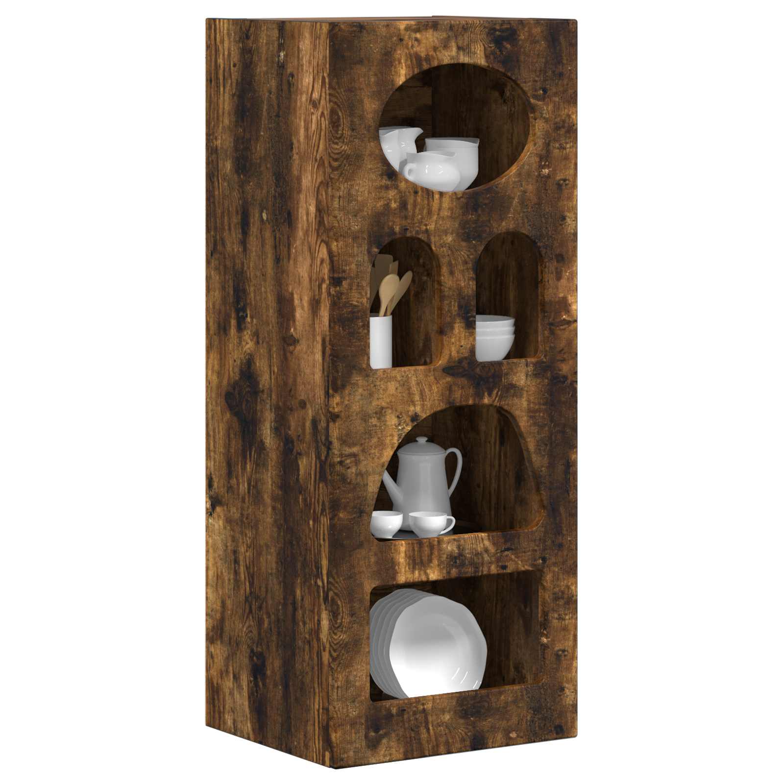 Sideboard Geräucherte Eiche 40 x 35 x 100,5 cm Holzwerkstoff