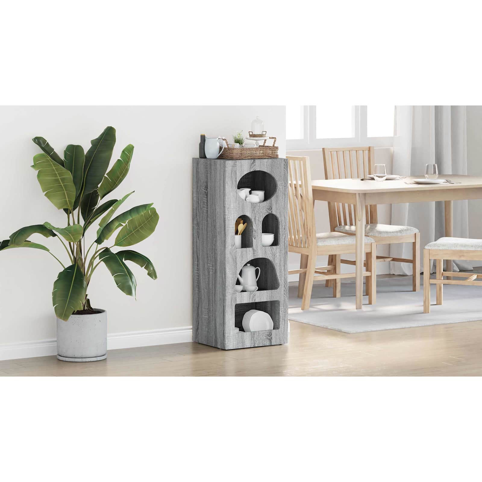 Sideboard Graues Sonoma 40 x 35 x 100,5 cm Holzwerkstoff