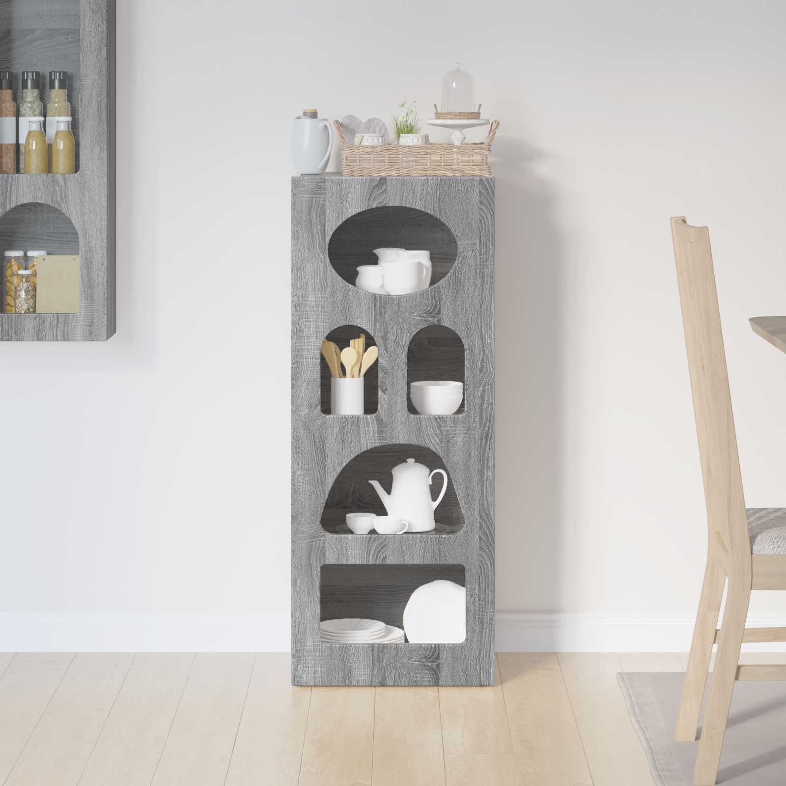 Sideboard Graues Sonoma 40 x 35 x 100,5 cm Holzwerkstoff