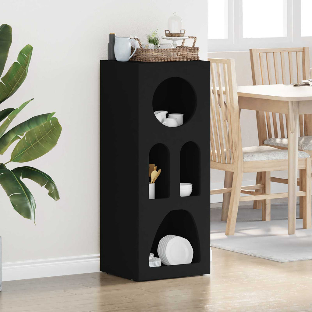 Sideboard Schwarz 40 x 35 x 100,5 cm Holzwerkstoff