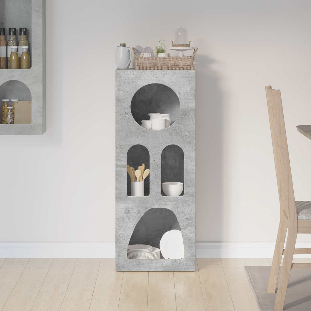Sideboard Beton Grau 40 x 35 x 100,5 cm Holzwerkstoff