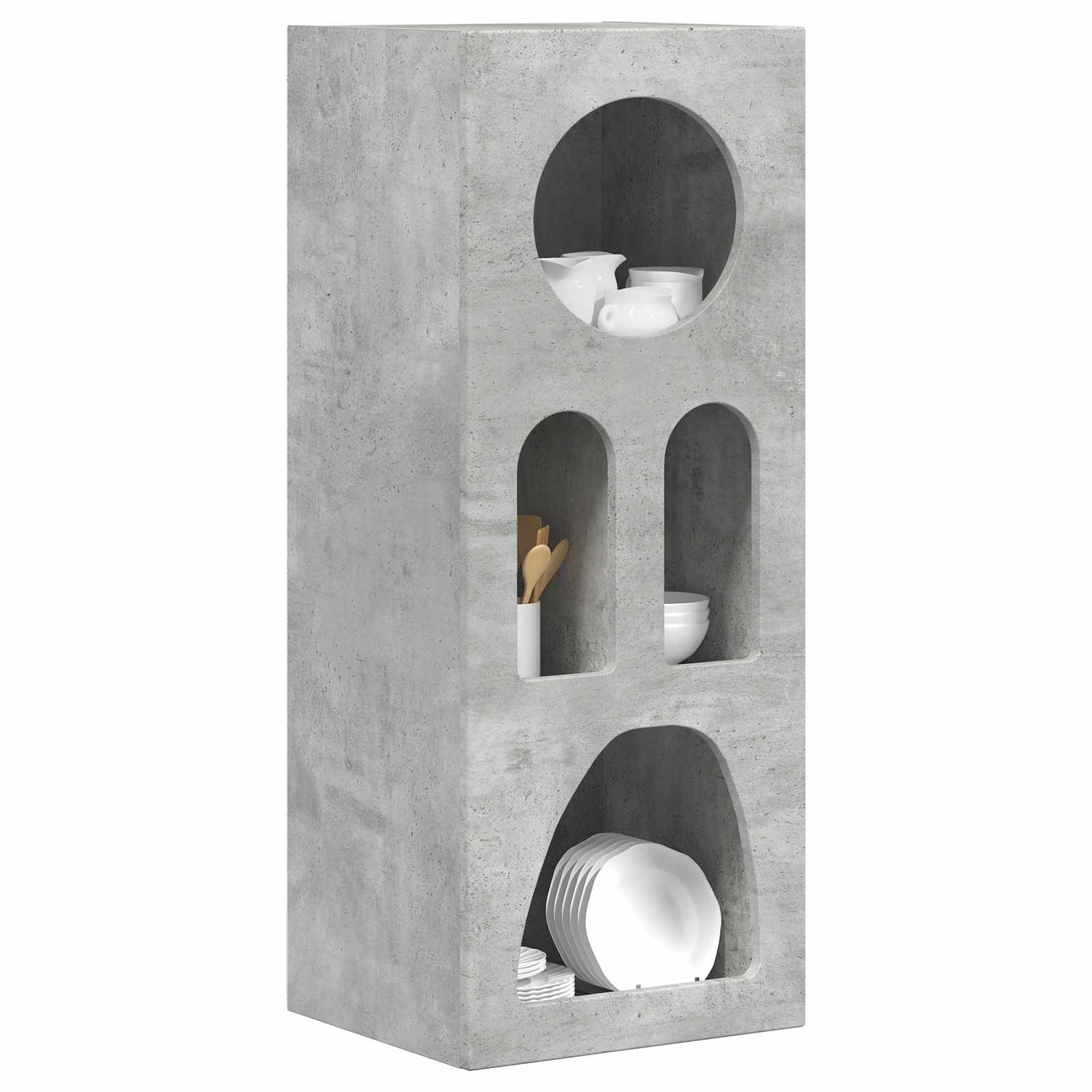 Sideboard Beton Grau 40 x 35 x 100,5 cm Holzwerkstoff