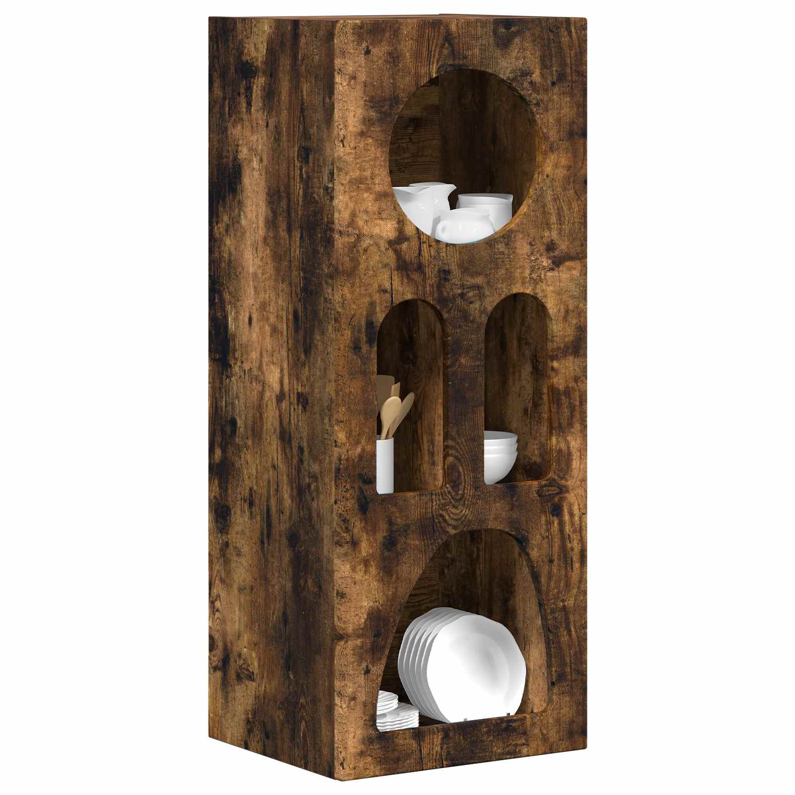 Sideboard Geräucherte Eiche 40 x 35 x 100,5 cm Holzwerkstoff