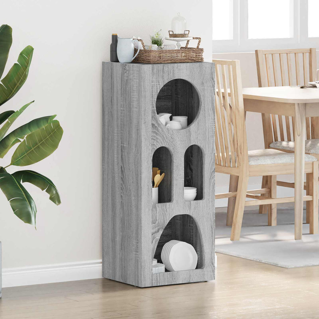 Sideboard Graues Sonoma 40 x 35 x 100,5 cm Holzwerkstoff