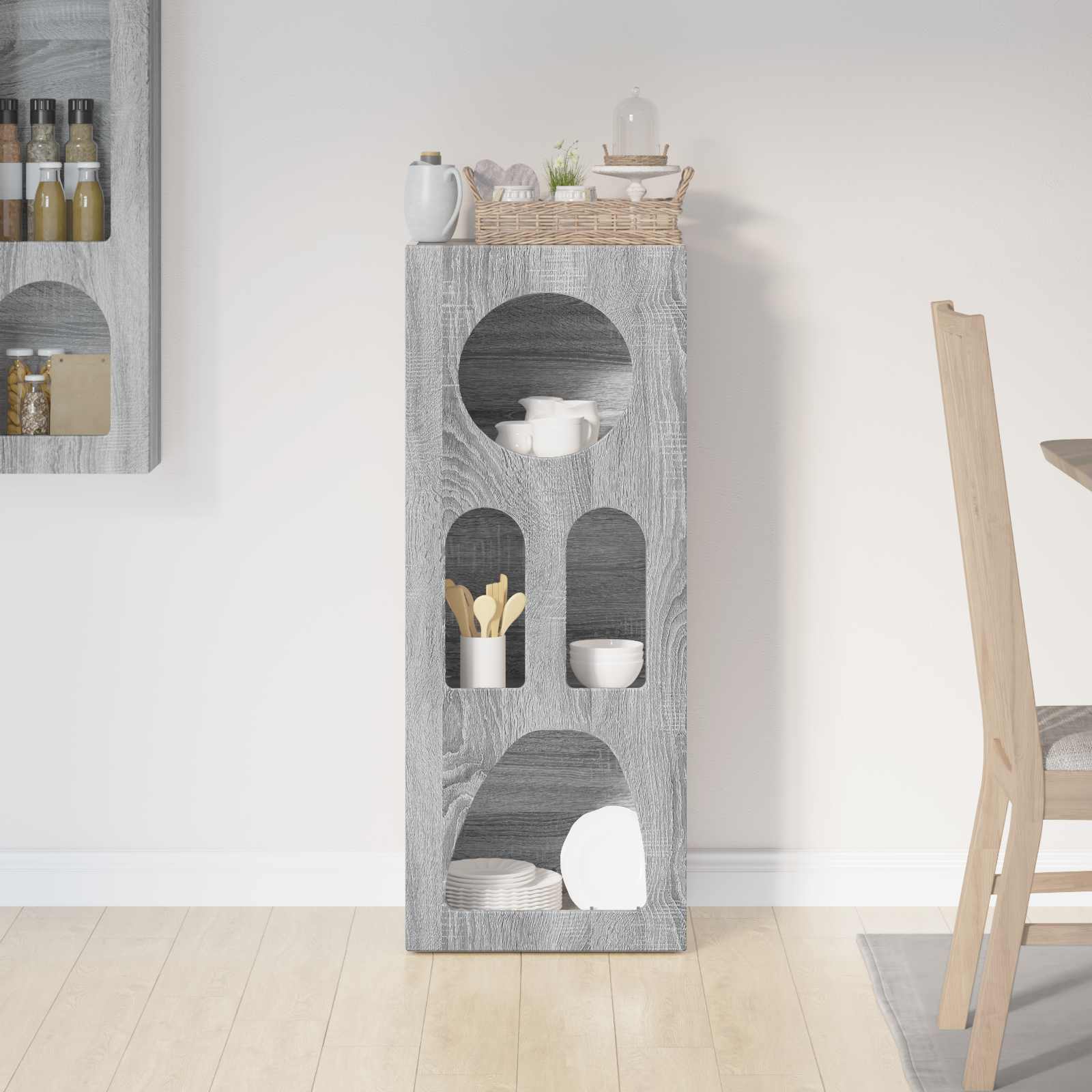 Sideboard Graues Sonoma 40 x 35 x 100,5 cm Holzwerkstoff