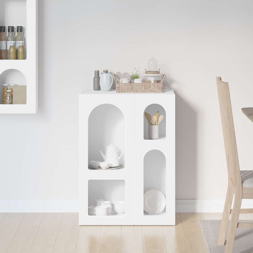 Sideboard Weiß 59 x 35 x 80,5 cm Holzwerkstoff