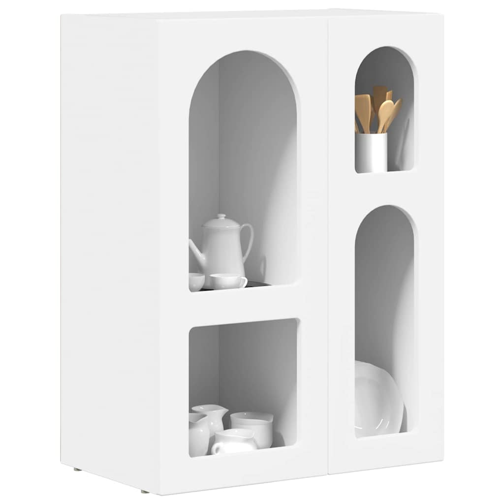 Sideboard Weiß 59 x 35 x 80,5 cm Holzwerkstoff