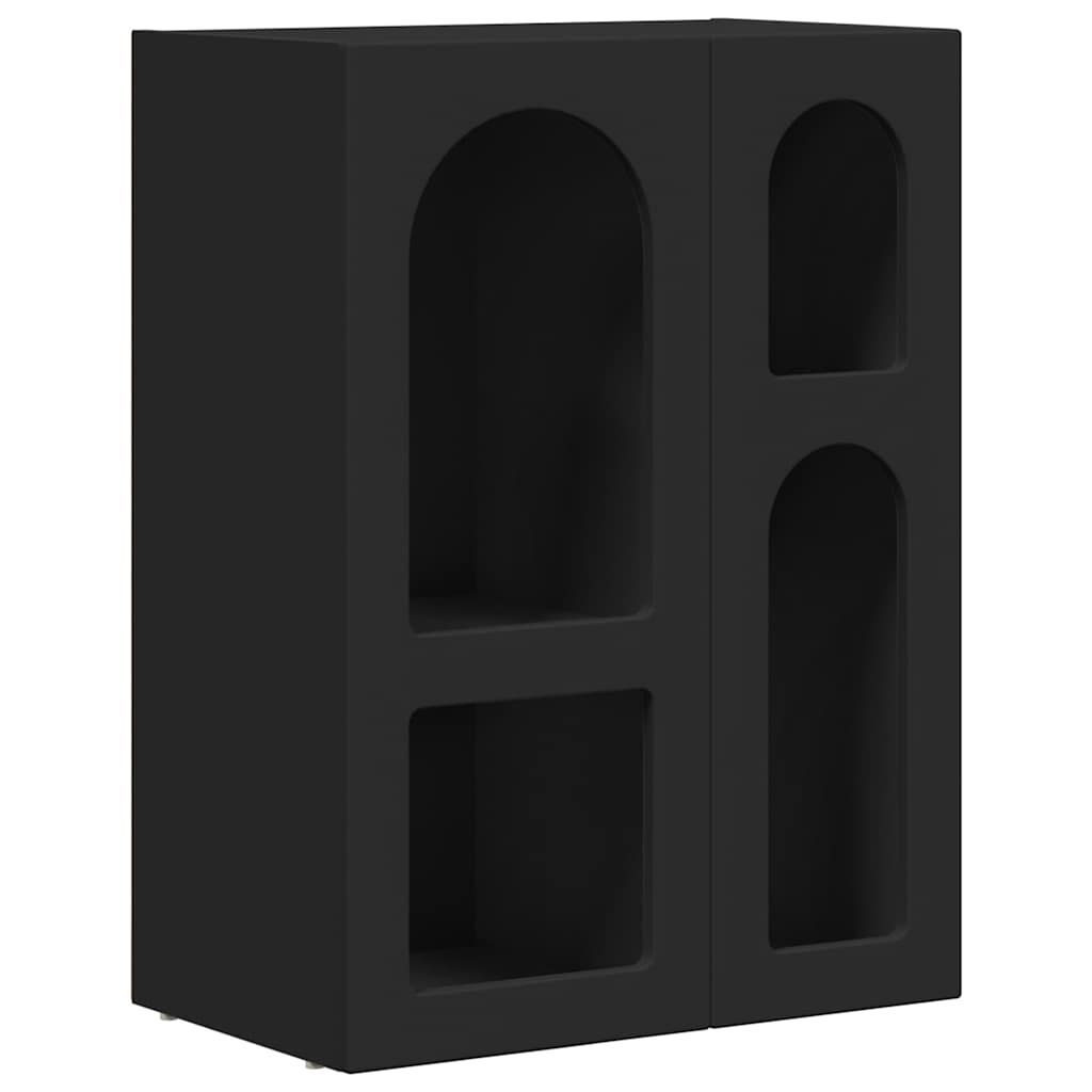 Sideboard Schwarz 59 x 35 x 80,5 cm Holzwerkstoff