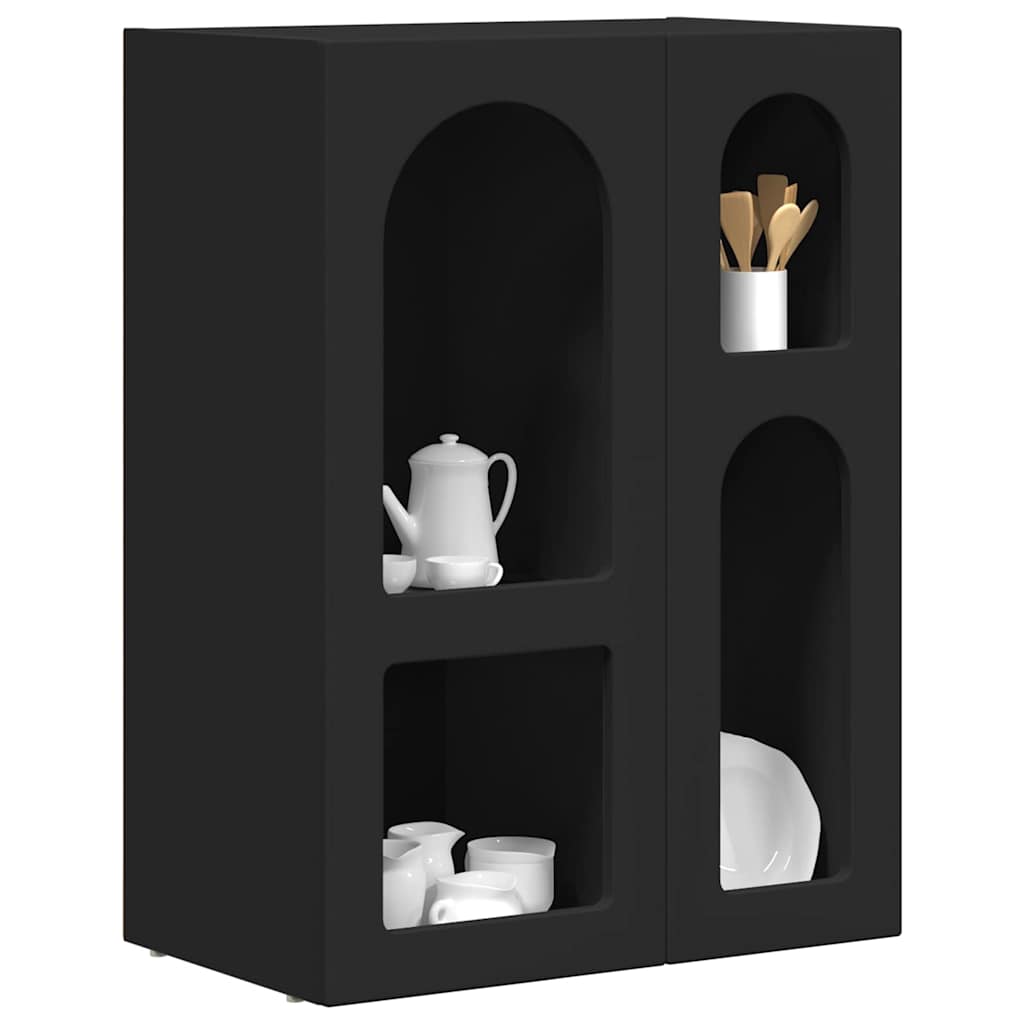 Sideboard Schwarz 59 x 35 x 80,5 cm Holzwerkstoff