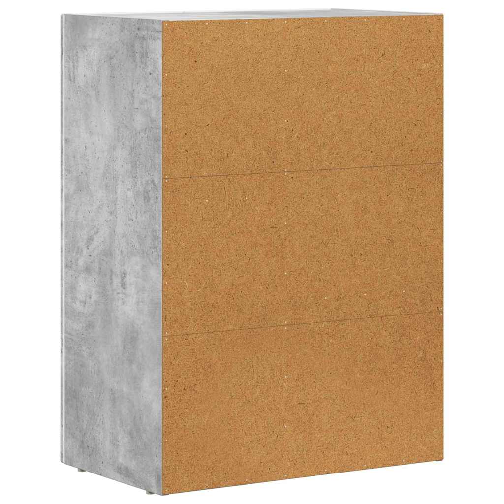 Sideboard Beton Grau 59 x 35 x 80,5 cm Holzwerkstoff