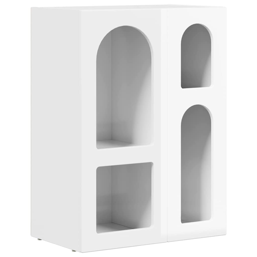 Sideboard Hochglanz Weiß 59 x 35 x 80,5 cm Holzwerkstoff