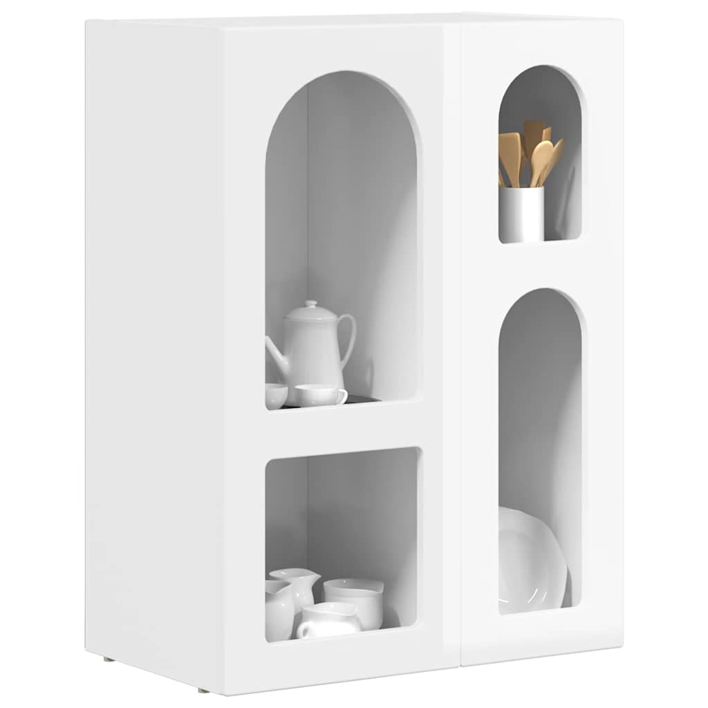 Sideboard Hochglanz Weiß 59 x 35 x 80,5 cm Holzwerkstoff