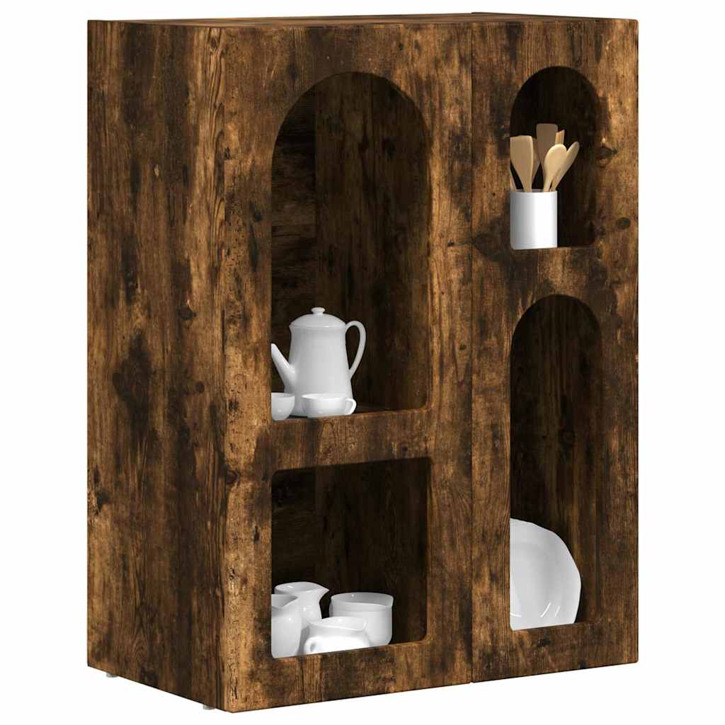 Sideboard Geräucherte Eiche 59 x 35 x 80,5 cm Holzwerkstoff