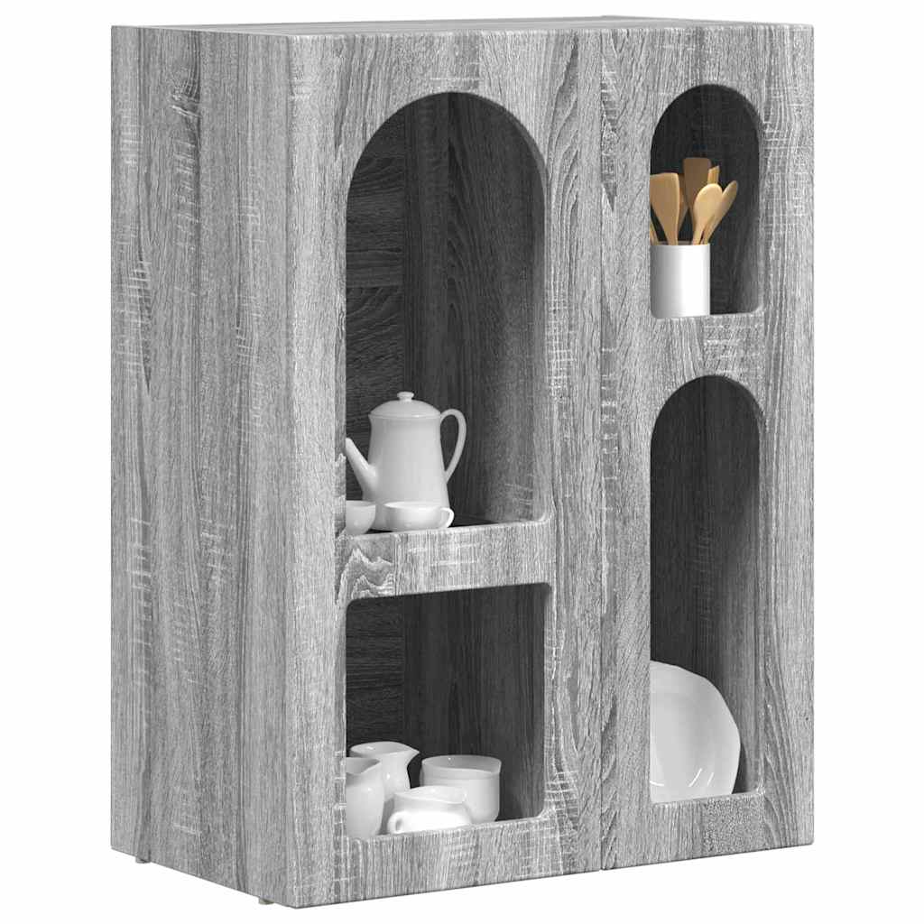 Sideboard Graues Sonoma 59 x 35 x 80,5 cm Holzwerkstoff