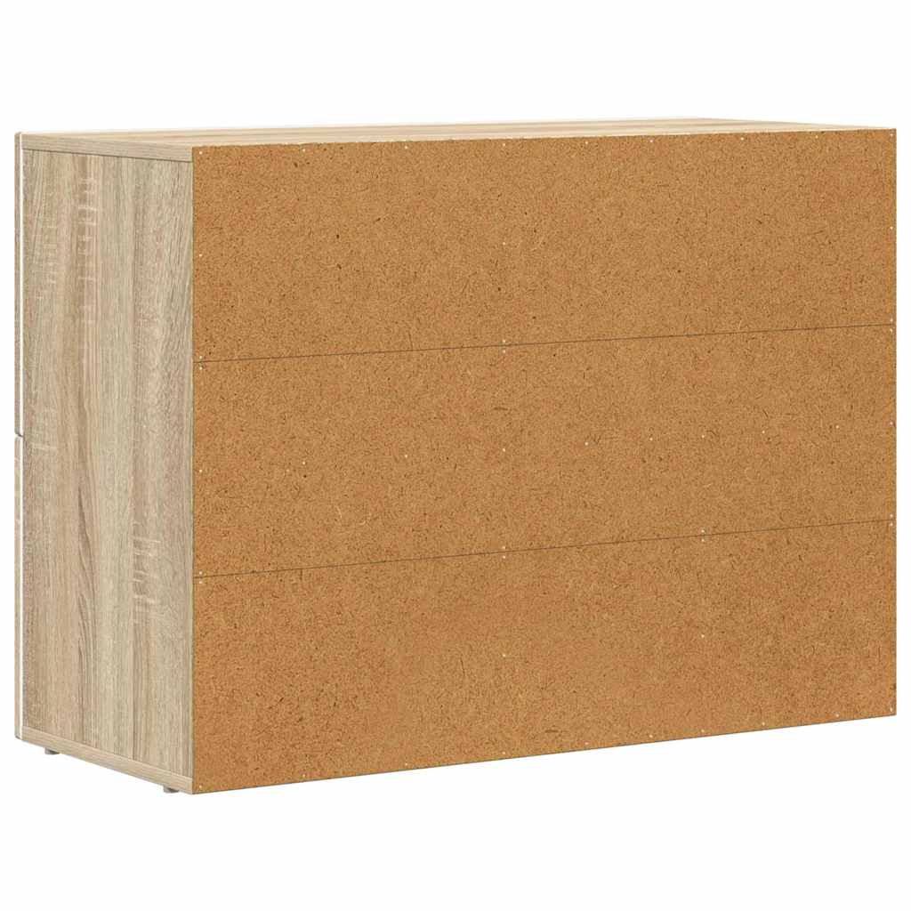 Sideboard Sonoma-Eiche 80,5 x 35 x 59 cm Holzwerkstoff