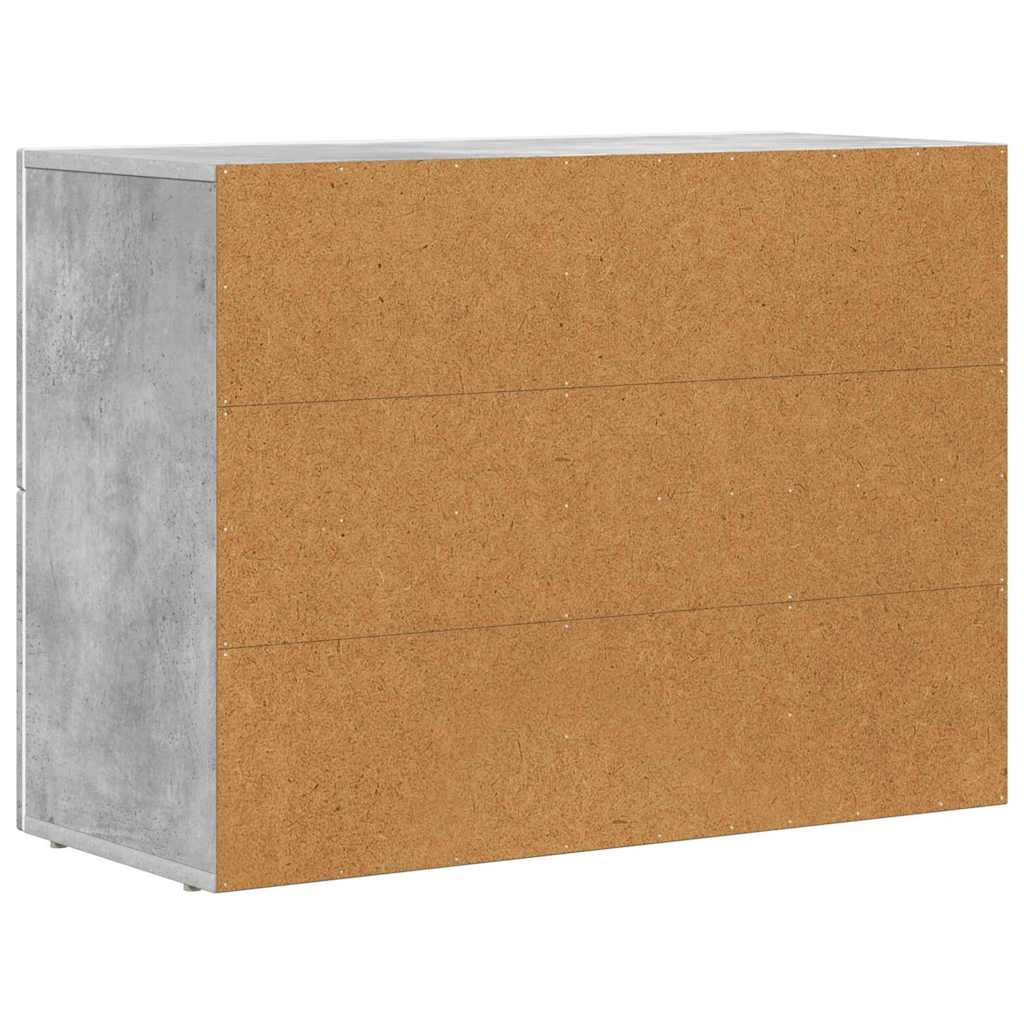 Sideboard Beton Grau 80,5 x 35 x 59 cm Holzwerkstoff