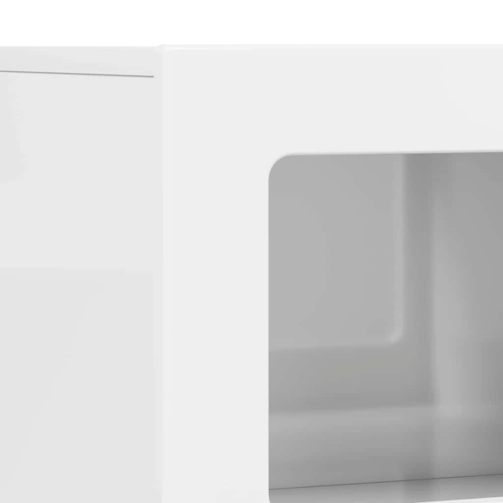 Sideboard Hochglanz Weiß 80,5 x 35 x 59 cm Holzwerkstoff