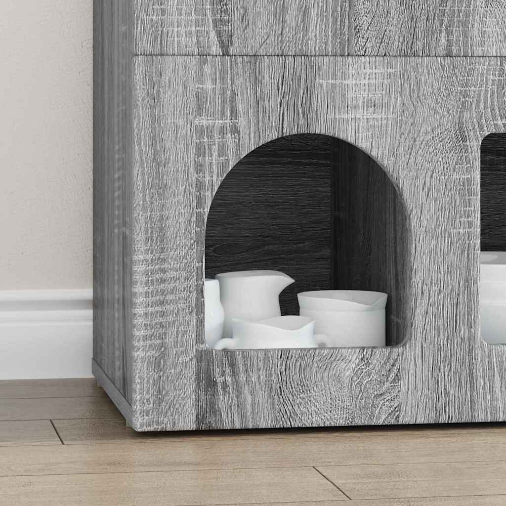 Sideboard Graues Sonoma 80,5 x 35 x 59 cm Holzwerkstoff