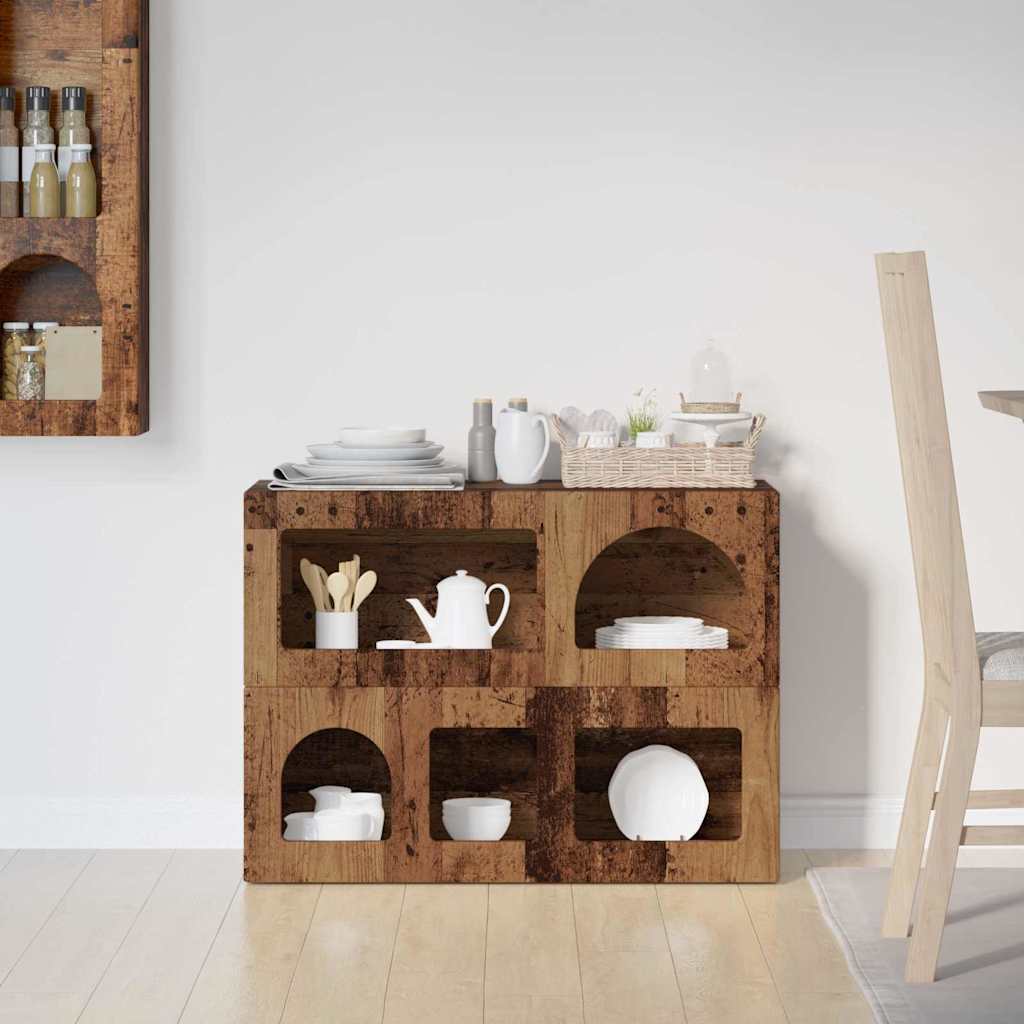 Sideboard Altholz 80,5 x 35 x 59 cm Holzwerkstoff