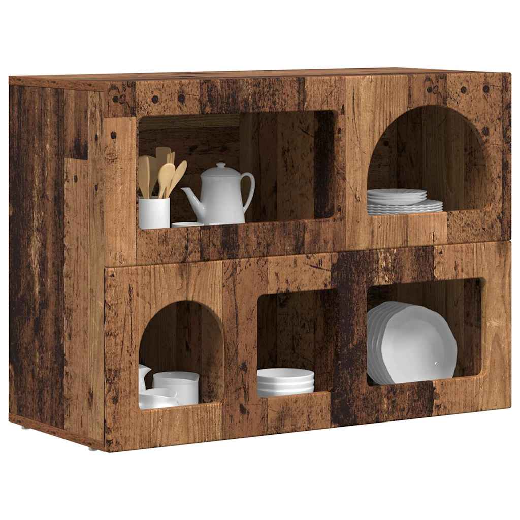 Sideboard Altholz 80,5 x 35 x 59 cm Holzwerkstoff