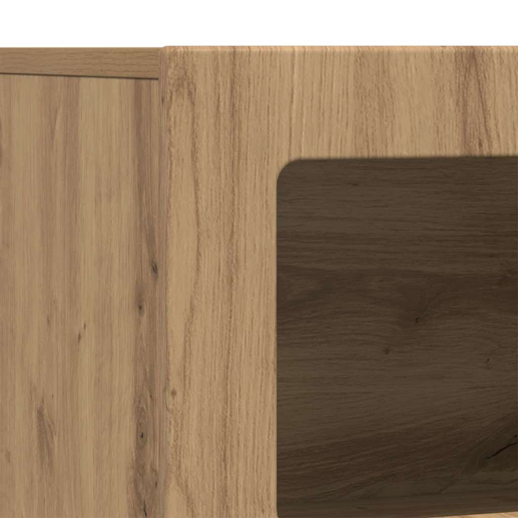 Sideboard Artisan-Eiche 80,5 x 35 x 59 cm Holzwerkstoff