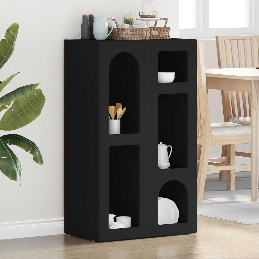 Sideboard Schwarz 59 x 35 x 100,5 cm Holzwerkstoff