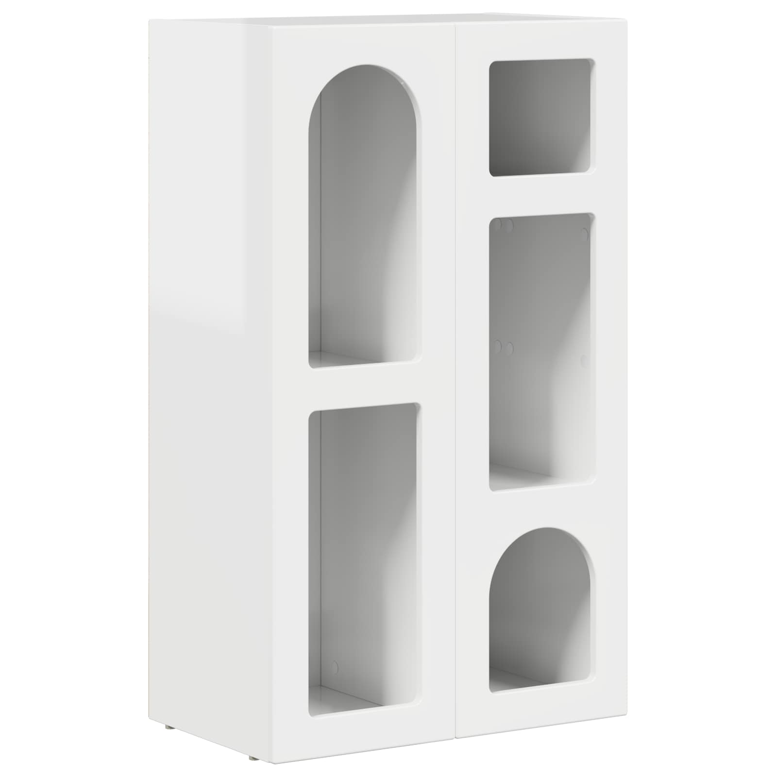Sideboard Hochglanz Weiß 59 x 35 x 100,5 cm Holzwerkstoff