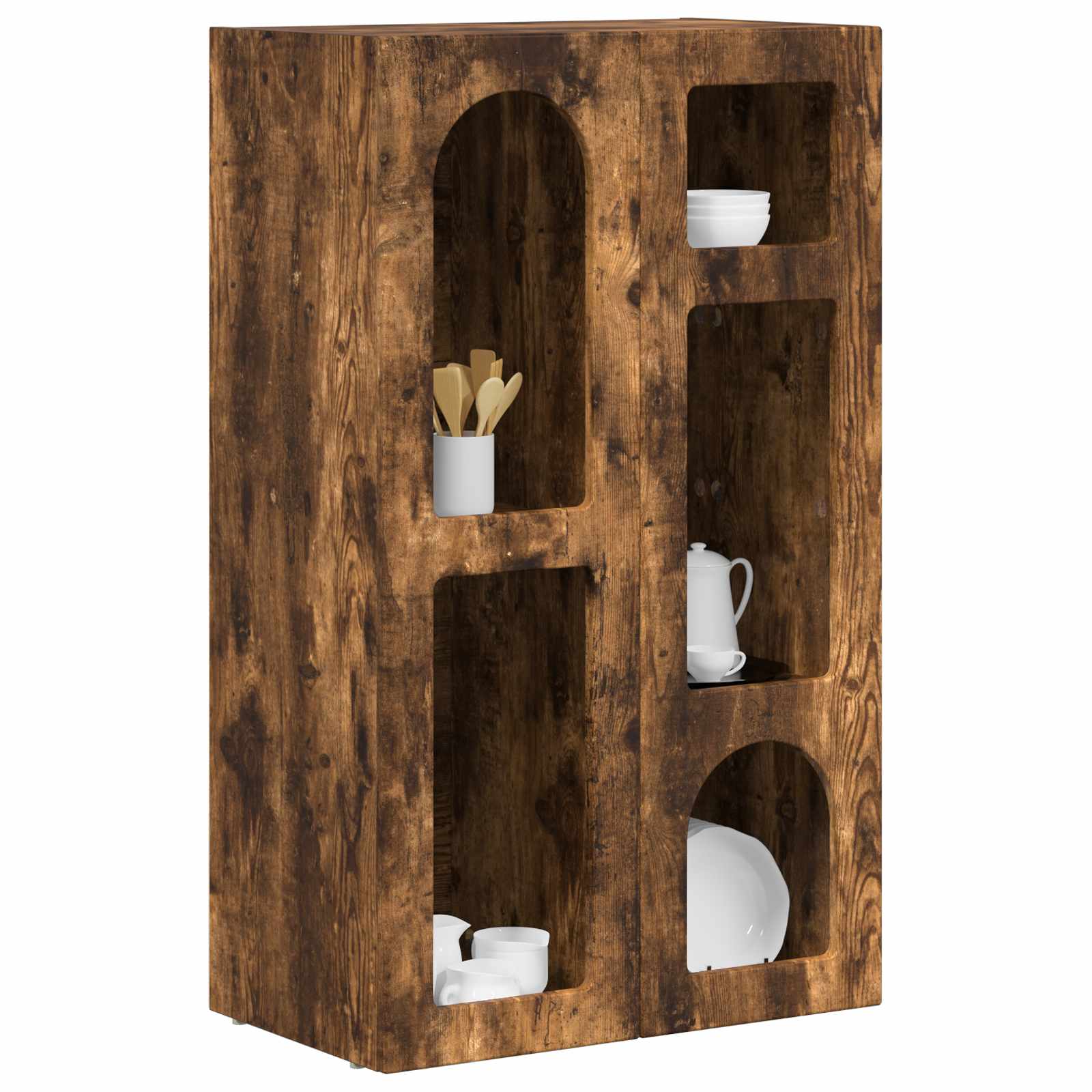 Sideboard Geräucherte Eiche 59 x 35 x 100,5 cm Holzwerkstoff