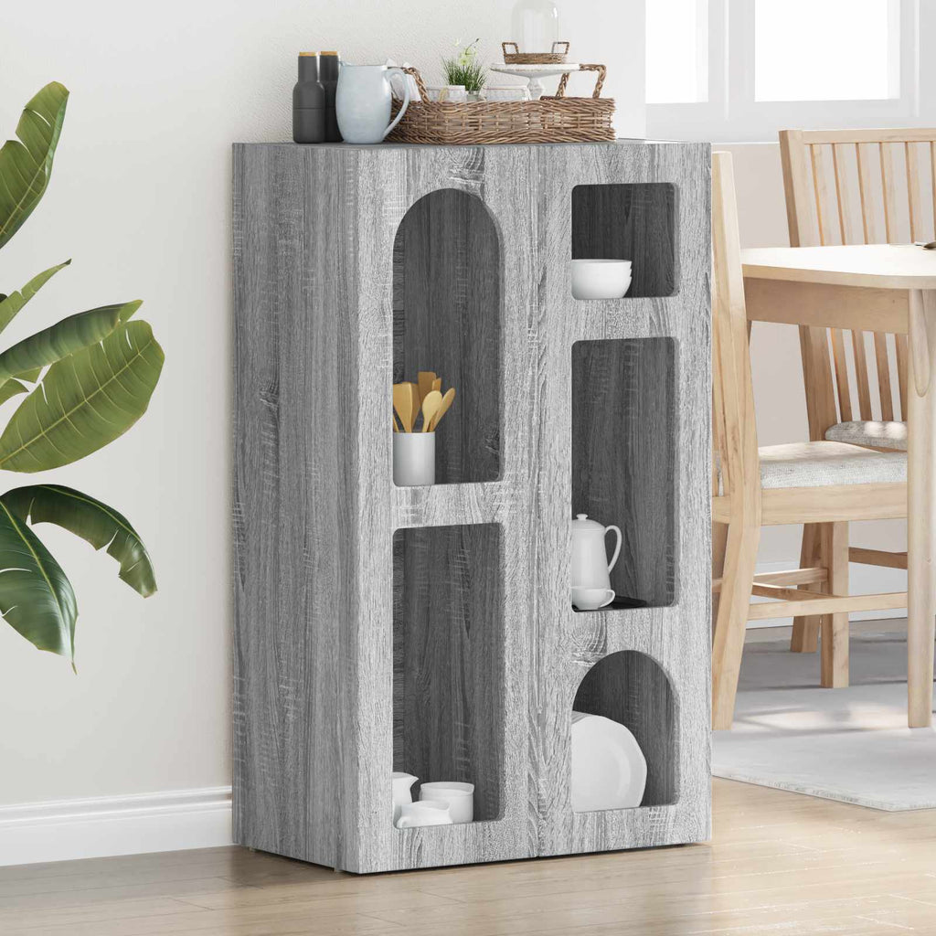 Sideboard Graues Sonoma 59 x 35 x 100,5 cm Holzwerkstoff