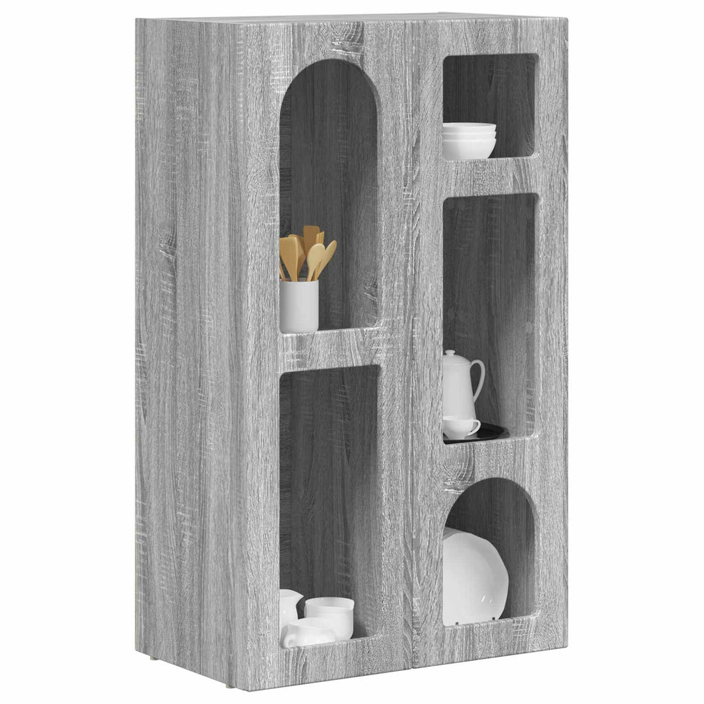 Sideboard Graues Sonoma 59 x 35 x 100,5 cm Holzwerkstoff
