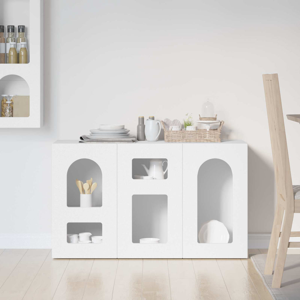 Sideboard Weiß 100 x 35 x 59 cm Holzwerkstoff