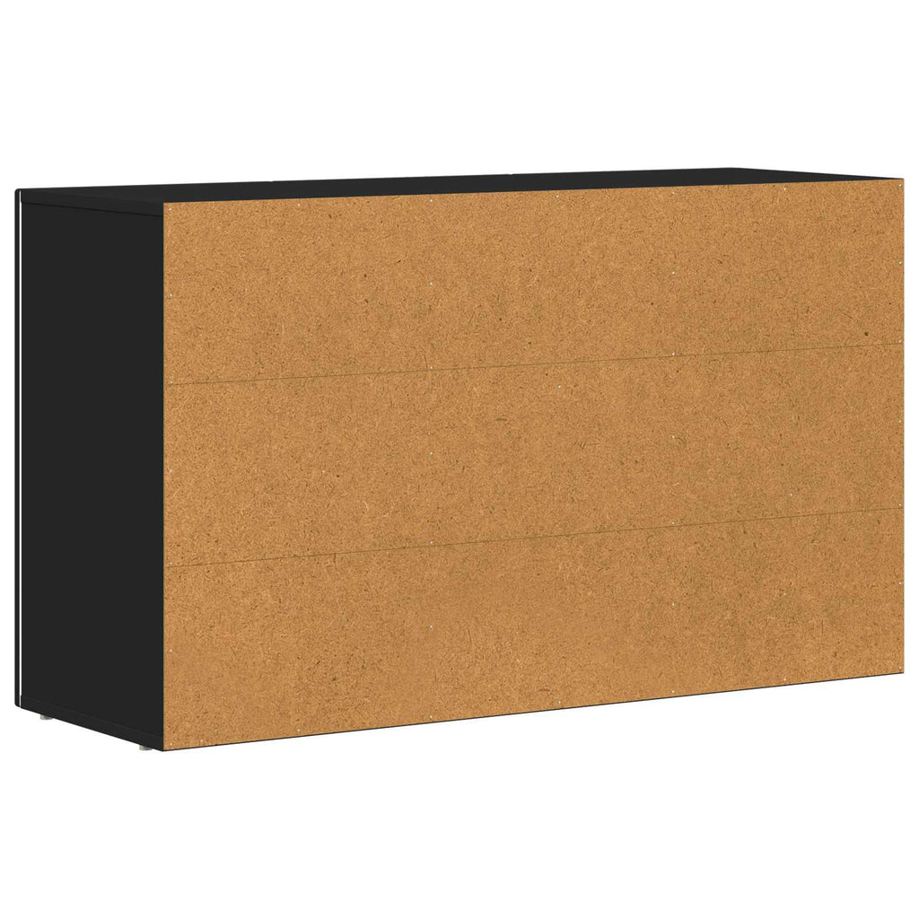 Sideboard Schwarz 100 x 35 x 59 cm Holzwerkstoff