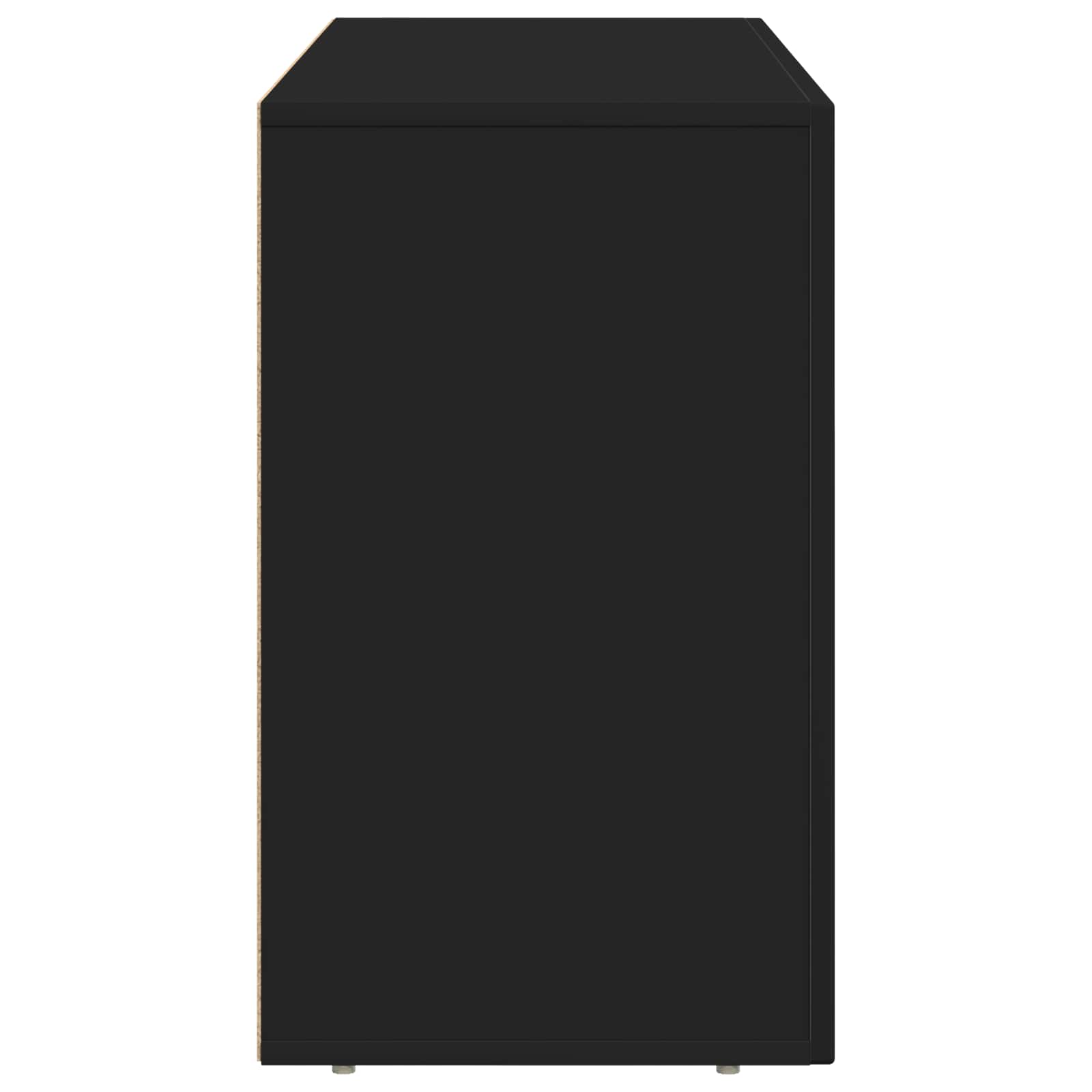 Sideboard Schwarz 100 x 35 x 59 cm Holzwerkstoff
