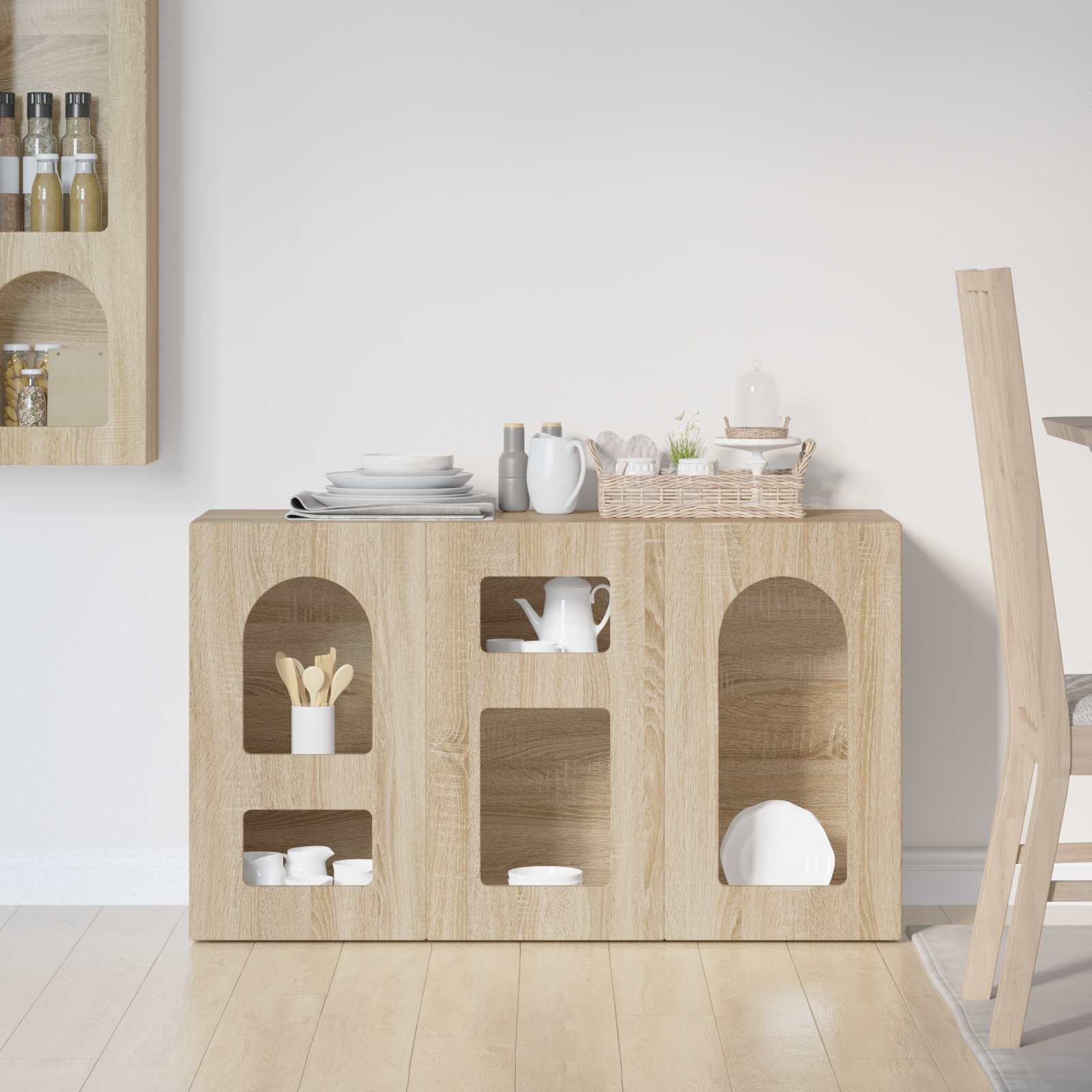 Sideboard Sonoma-Eiche 100 x 35 x 59 cm Holzwerkstoff