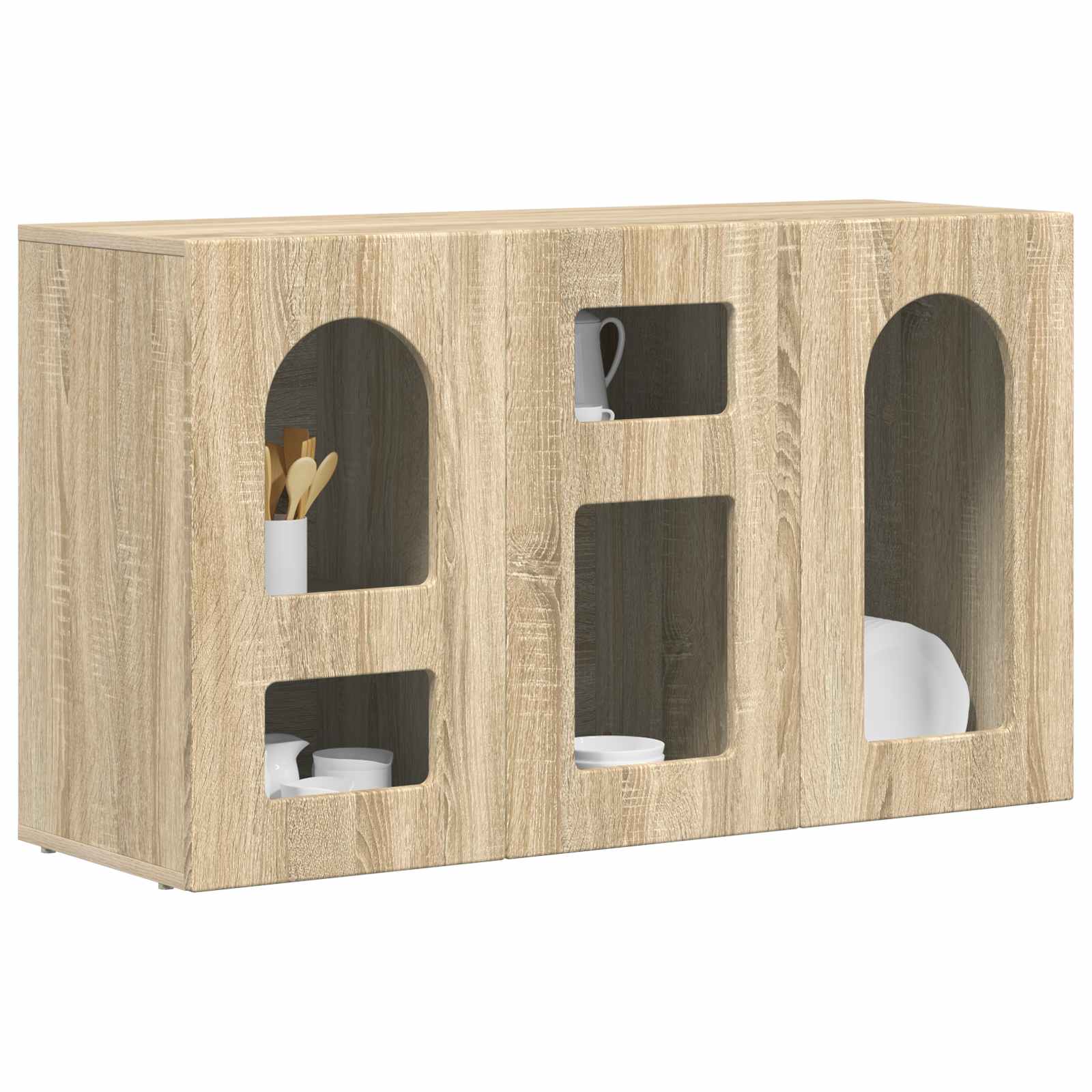 Sideboard Sonoma-Eiche 100 x 35 x 59 cm Holzwerkstoff