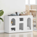 Sideboard Hochglanz Weiß 100 x 35 x 59 cm Holzwerkstoff