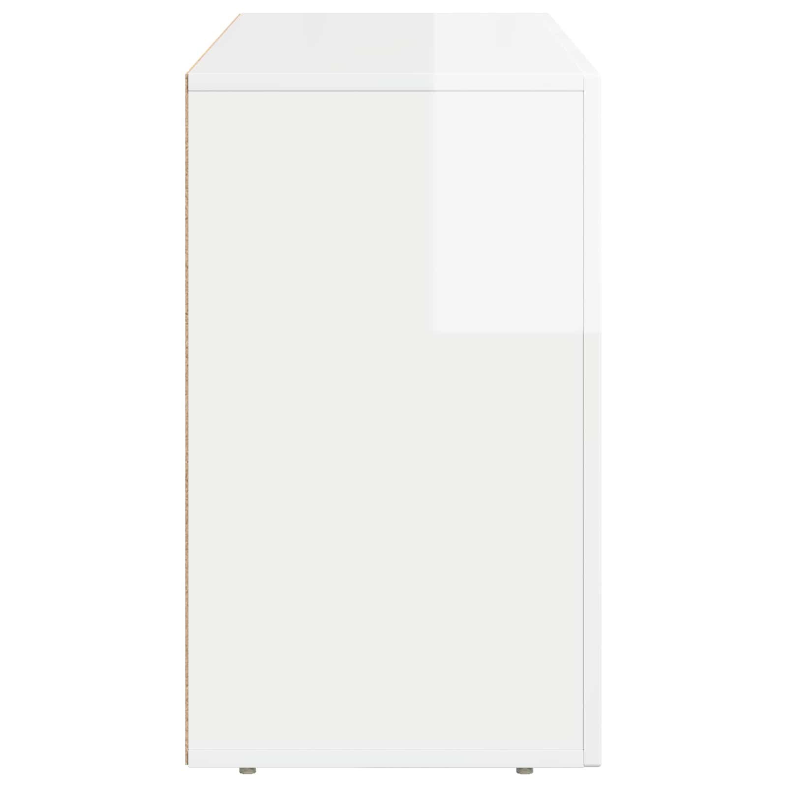 Sideboard Hochglanz Weiß 100 x 35 x 59 cm Holzwerkstoff