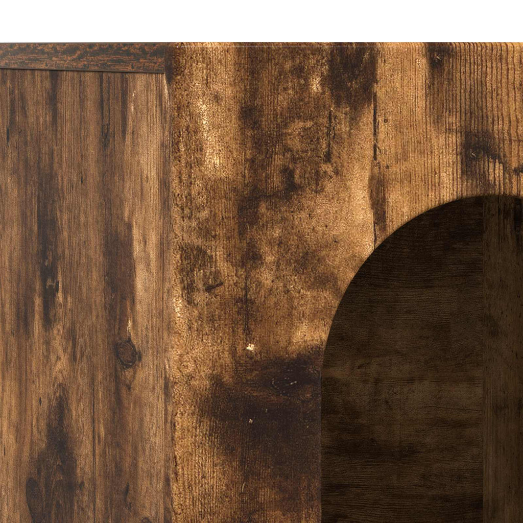 Sideboard Geräucherte Eiche 100 x 35 x 59 cm Holzwerkstoff