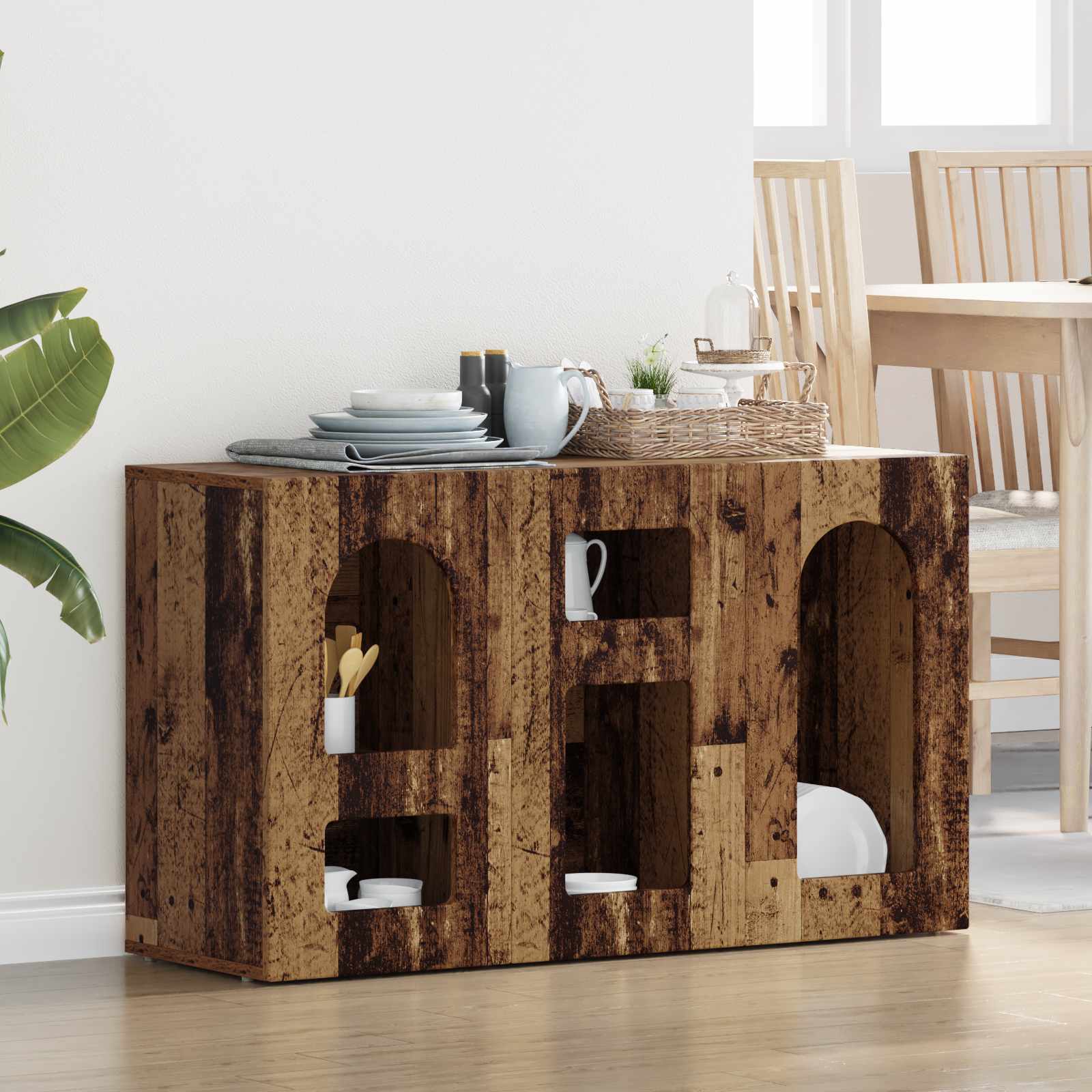 Sideboard Altholz 100 x 35 x 59 cm Holzwerkstoff