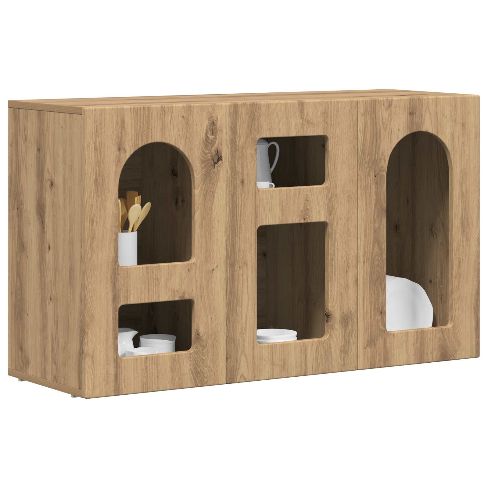Sideboard Artisan-Eiche 100 x 35 x 59 cm Holzwerkstoff