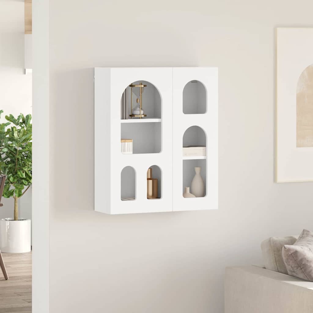 Hängeschrank mit Regal Weiß 59 x 20 x 71,5 cm Holzwerkstoff