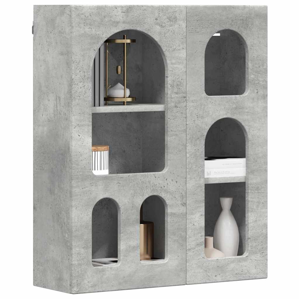 Hängeschrank Beton Grau 59 x 20 x 71,5 cm Holzwerkstoff