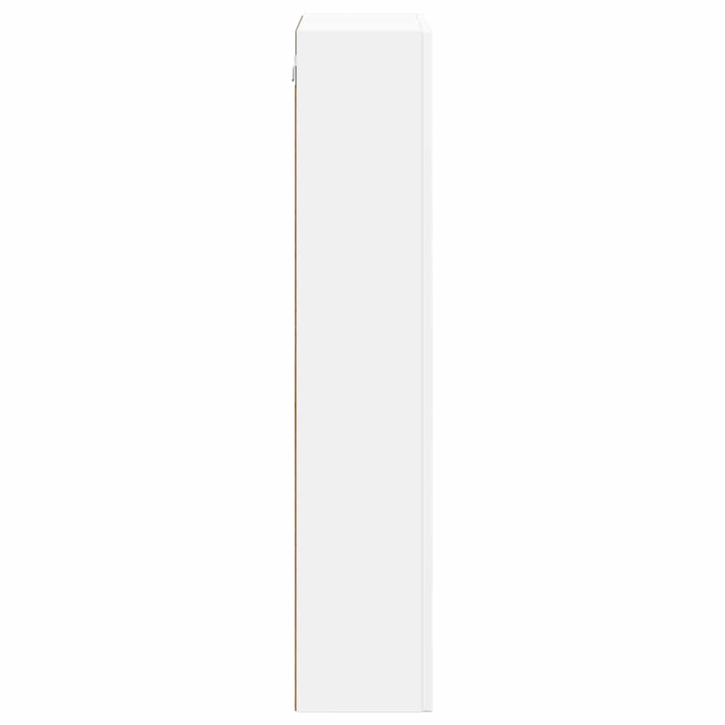 Hängeschrank mit Regal Weiß 59 x 20 x 100 cm Holzwerkstoff