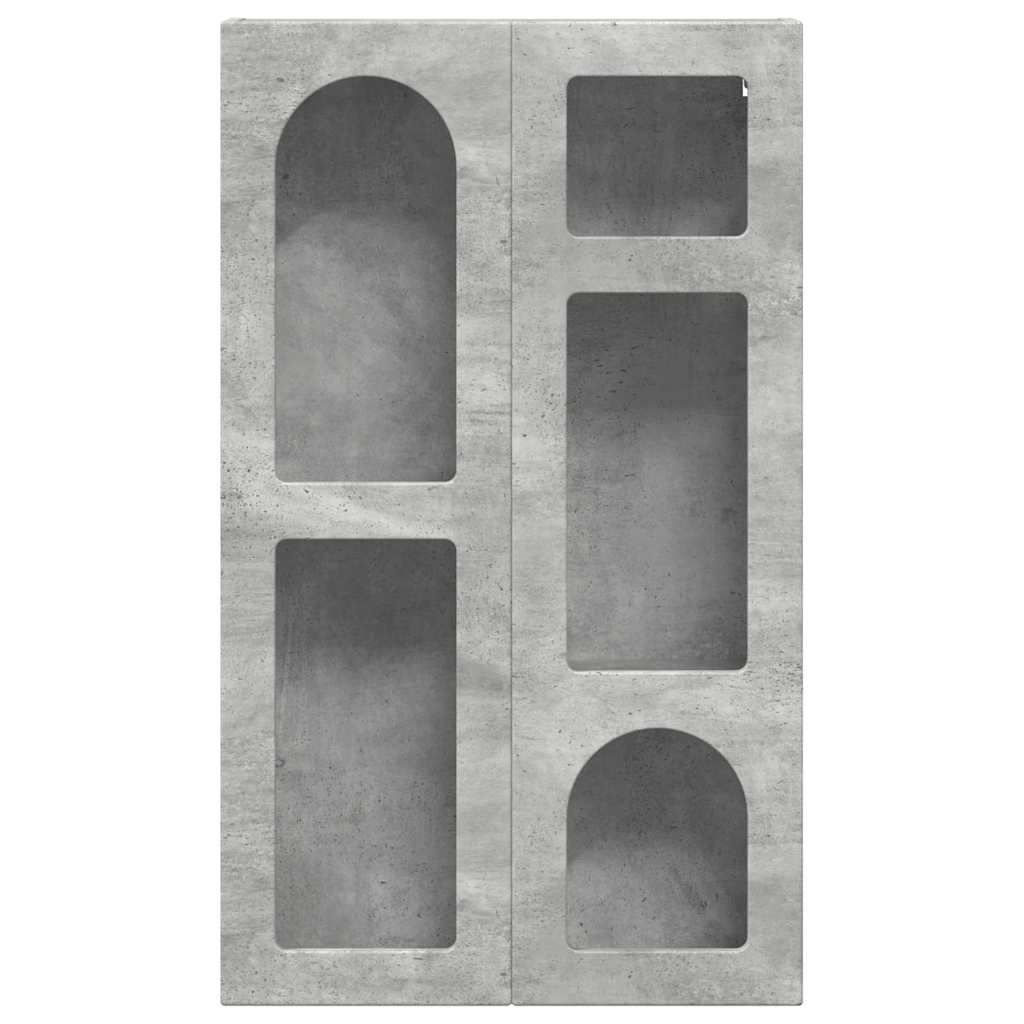 Hängeschrank Beton Grau 59 x 20 x 100 cm Holzwerkstoff