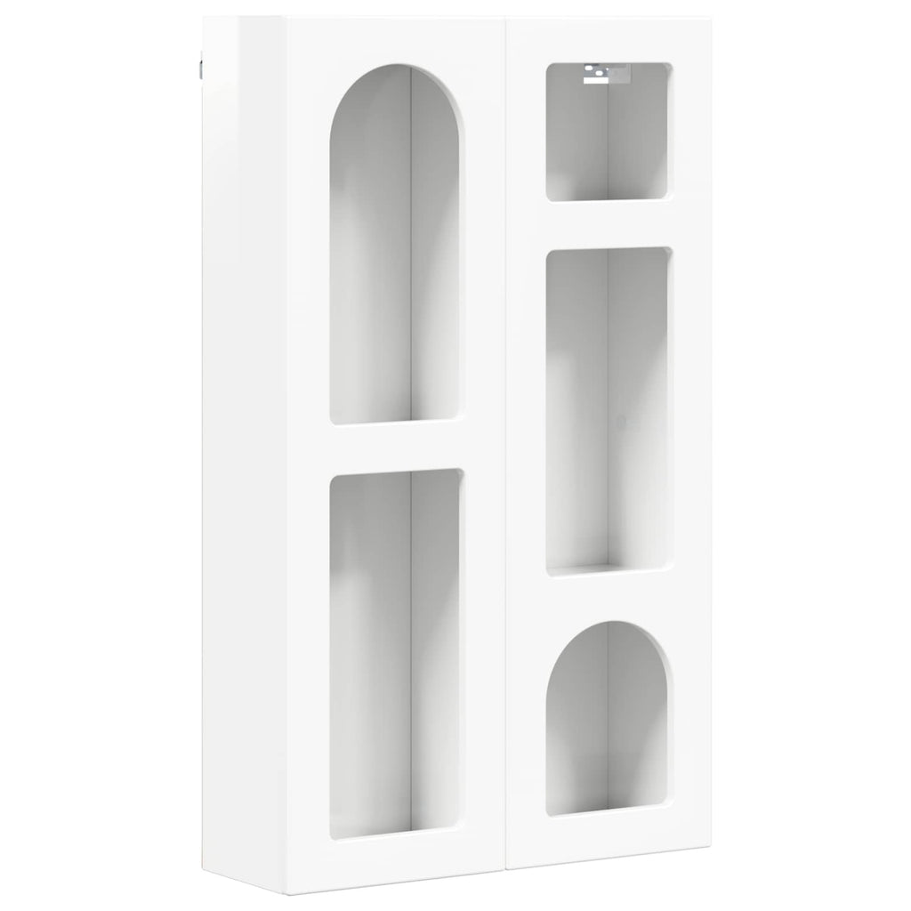 Hängeschrank Hochglanz Weiß 59 x 20 x 100 cm Holzwerkstoff