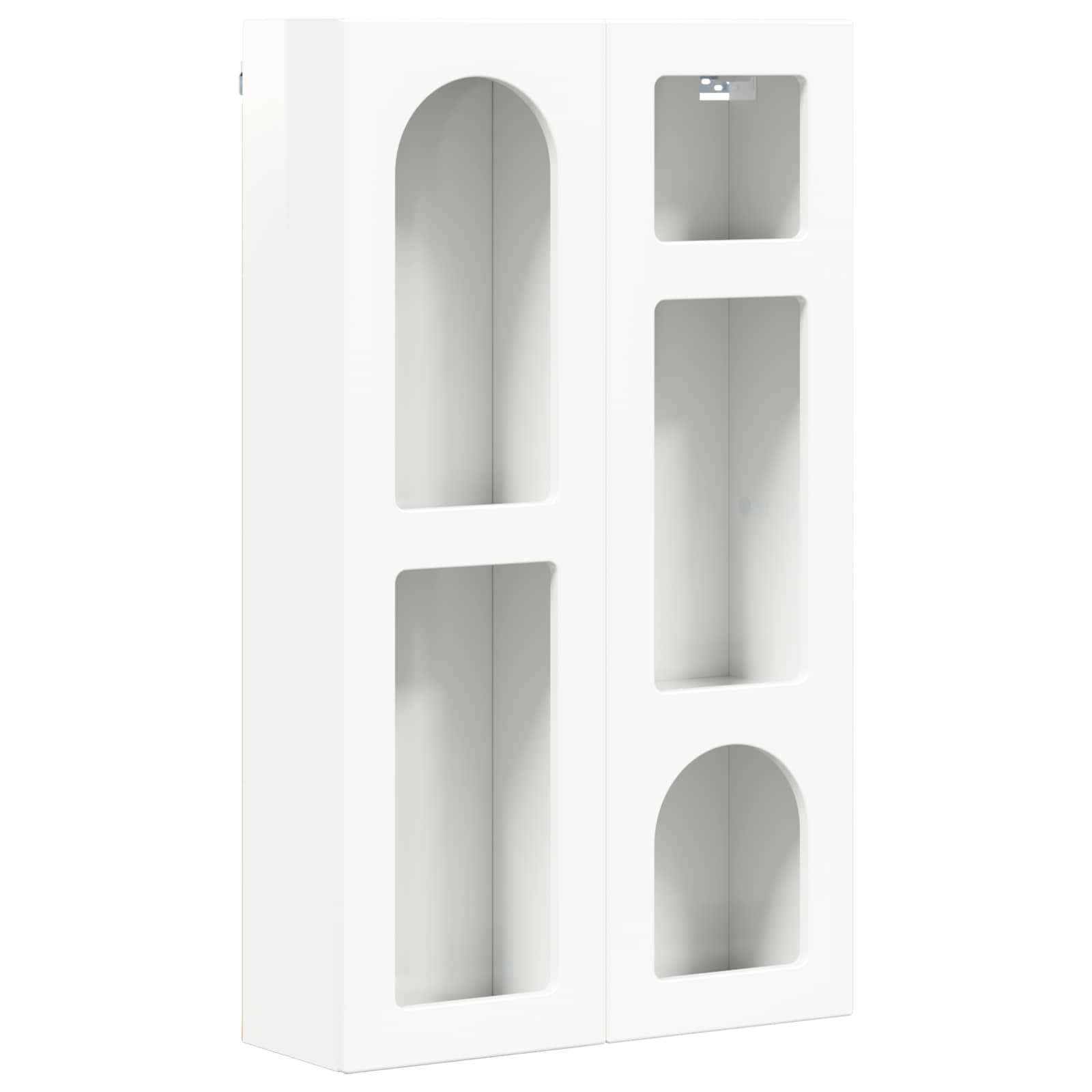 Hängeschrank Hochglanz Weiß 59 x 20 x 100 cm Holzwerkstoff