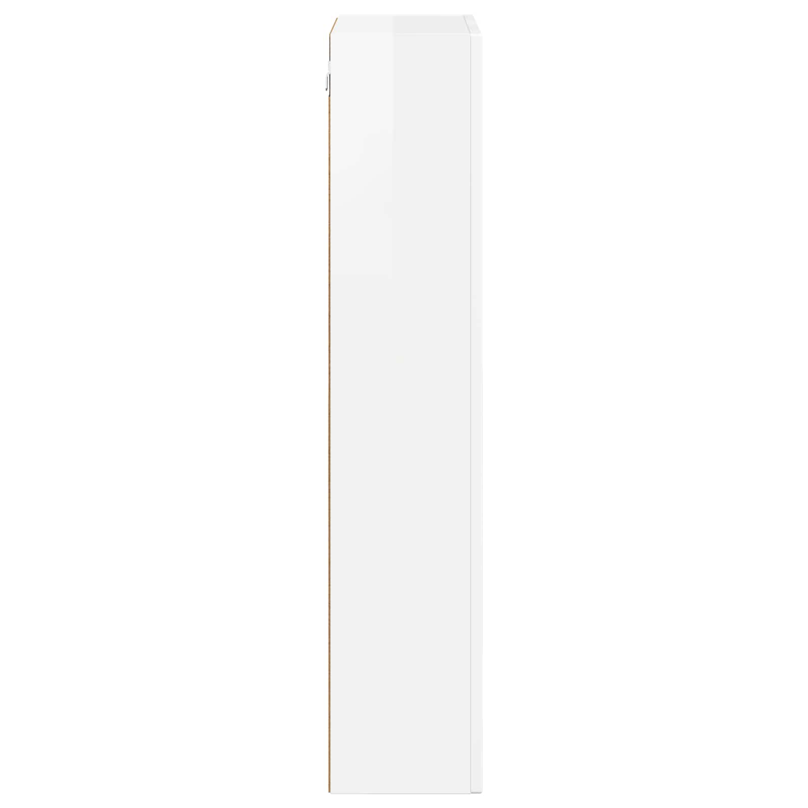 Hängeschrank Hochglanz Weiß 59 x 20 x 100 cm Holzwerkstoff