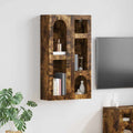 Hängeschrank Geräucherte Eiche 59 x 20 x 100 cm Holzwerkstoff